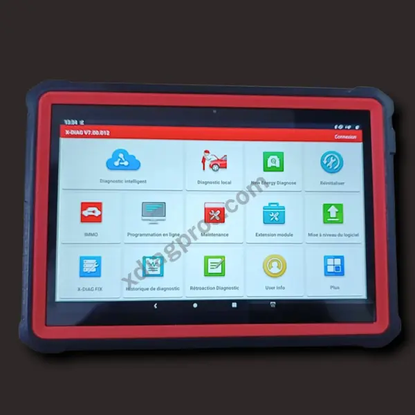 Tablette de diagnostic automobile professionnelle X431 PRO3S+V2, modèle antichoc avec écran tactile 10,1 pouces, compatible XDIAG et pour interventions en atelier et garage